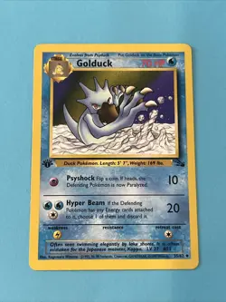 Pokemon TCG Fossil #35/62 Golduck 1st Edition LP - Image 1