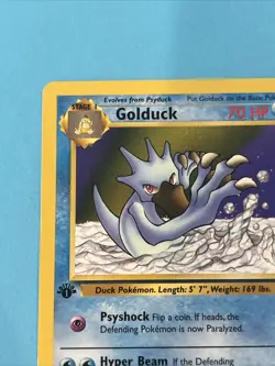 Pokemon TCG Fossil #35/62 Golduck 1st Edition LP - Image 3