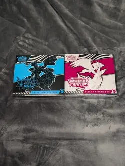 Pokemon Black Bolt and White Flare Elite Trainer Box ETB Set of 2 Sealed - Image 1