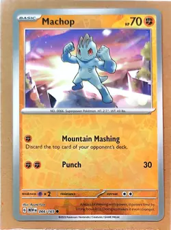 Machop | 066/165 Common Reverse Holo | Scarlet & Violet 151 | Near Mint - Image 1