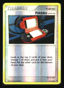 Pokemon POKEDEX HANDY910IS 111/130 Rev Holo (Diamond and Pearl) LP/Light Play - Image 1