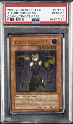2006 YU-GI-OH! CDIP-CYBERDARK IMPACT #EN007 ALLURE QUEEN LV5 PSA 10 - Image 1