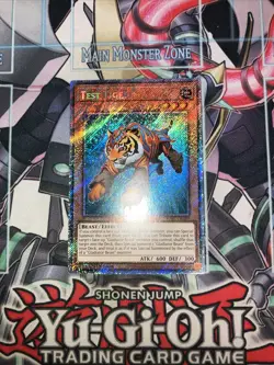 Test Tiger Platinum Secret Rare RA03-EN189 Yugioh Gladiator Beast - Image 1