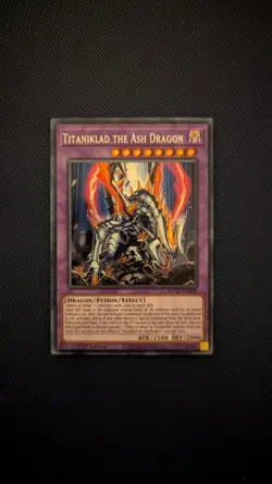 Titaniklad the Ash Dragon ROTD-EN038 Secret Rare Near Mint 1st Edition Yugioh - Image 1