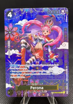 One Piece Perona OP06-093 OP14 SP English Alt Art The Azure Sea's Seven - Image 1