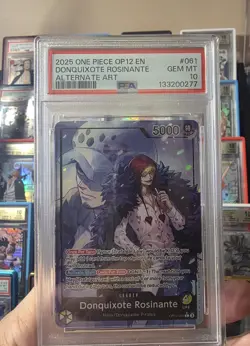 2025 ONE PIECE OP12-LEGACY OF THE MASTER #061 DONQUIXOTE ROSINANTE PSA 10 - Image 1