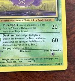Pokemon Card - Weezing (Smogogo) FRENCH Fossil 1st Edition 45/62 Uncommon - Image 4