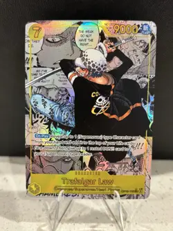Trafalgar Law Manga OP10-119 Royal Blood Alternate Art One Piece Card - Image 1