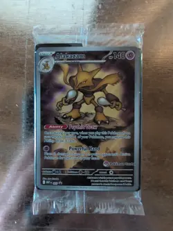 Alakazam 009 Sealed Pokemon Center Exclusive Mega Evolution Promo Holo Card - Image 1