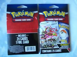 Pokemon Trading Cards Game Mystery Packs 25 Cards 1 Foil Guaranteed New 2024 - Image 1
