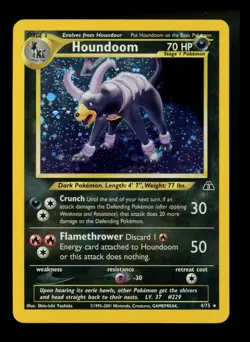 #2 Houndoom 4/75 Neo Discovery 2001 Holo Rare WOTC Pokemon Card TCG - Image 1