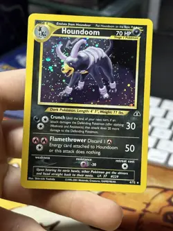 #2 Houndoom 4/75 Neo Discovery 2001 Holo Rare WOTC Pokemon Card TCG - Image 3