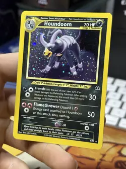 #2 Houndoom 4/75 Neo Discovery 2001 Holo Rare WOTC Pokemon Card TCG - Image 4