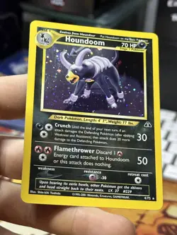 #2 Houndoom 4/75 Neo Discovery 2001 Holo Rare WOTC Pokemon Card TCG - Image 5