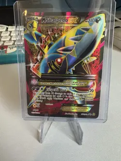 Pokemon M Sharpedo EX XY200A XY Promo Full Art Foil 210 HP Mega Evolution Card - Image 1