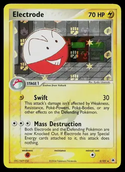 Pokemon Card - Electrode Hidden Legends 5/101 Reverse Holo Rare - Image 1
