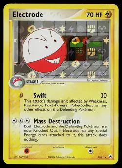 Pokemon Card - Electrode Hidden Legends 5/101 Reverse Holo Rare - Image 1