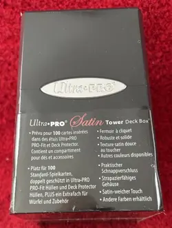 Brand New, Ultra Pro Deck Box Satin Tower Black Card Game New MTG Pokemon - Image 3