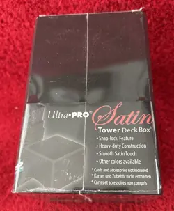 Brand New, Ultra Pro Deck Box Satin Tower Black Card Game New MTG Pokemon - Image 4