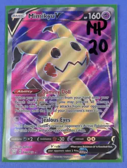 Mimikyu V - 148/163 - Full Art Ultra Rare Battle Styles - Pokemon Card - MP - Image 3