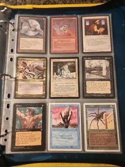 Vintage Magic The Gathering Collection Card Lot MTG 1993-1998 Pre-Rarity Symbol - Image 1