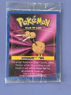 1999 Kelloggs Game Tip Pokemon 3 cards Booster Pack Charmander #04 Doduo #84 - Image 2