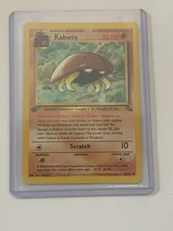 Pokemon TCG Kabuto Fossil 1st Edition Common Card 50/62 NM - Image 3