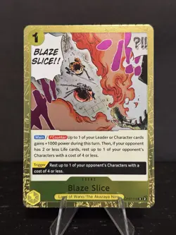 OP07-116 Blaze Slice English One Piece Card Game - Image 1