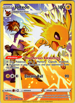 Jolteon TG04/TG30 - Brilliant Stars - Near Mint NM Pokemon Card - Image 1