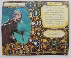 Descent Hero Card ONLY Tetherys Fantasy Flight Replacement - Image 2