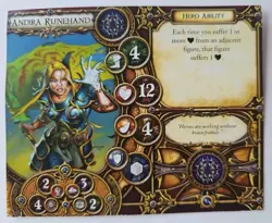 Descent Hero Card ONLY Andira Runehand Fantasy Flight Replacement - Image 2
