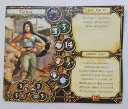 Descent Hero Card ONLY Tahlia Fantasy Flight Replacement - Image 1