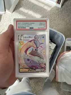 Lapras 2021 Pokemon Shining Fates Full Art VMAX Card - SV111/SV122 - PSA 10 - Image 5