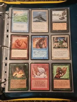 Vintage Magic The Gathering Collection Card Lot MTG 1993-1998 Pre-Rarity Symbol - Image 1