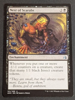MTG Card - 1x Nest of Scarabs - Amonkhet - NM - Black - Magic The Gathering #101 - Image 1