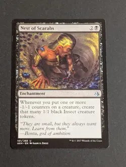 MTG Card - 1x Nest of Scarabs - Amonkhet - NM - Black - Magic The Gathering #101 - Image 2