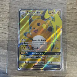 Raichu GX SM90 Black Star Promo Full Art Holo Sun & Moon Pokemon Card 2017 NM - Image 1