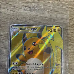 Raichu GX SM90 Black Star Promo Full Art Holo Sun & Moon Pokemon Card 2017 NM - Image 3