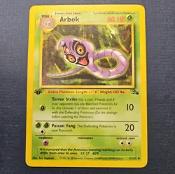 1999 Arbok 31/62 1st Edition Fossil Pokemon Card TCG Vintage WOTC LP - Image 1