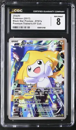 CGC 8 Jirachi 2017 Black Star Promo XY67a Holo Pokemon Card - Image 1