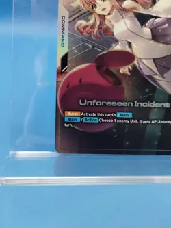 Gundam TCG ST01-014 C+ Command Unforeseen Incident Winner Prize Card Holo Foil - Image 5