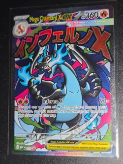 NM! Mega Charizard X EX MEP 023 UPC Promo Full Art Card Pokemon TCG - Image 1