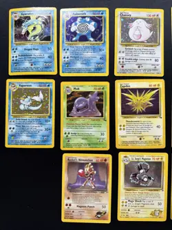 20 Card Pokemon Lot Vintage Holo Wotc MP - HP - Image 2