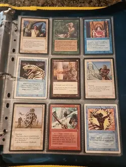 Vintage Magic The Gathering Collection Card Lot MTG 1993-1998 Pre-Rarity Symbol - Image 4