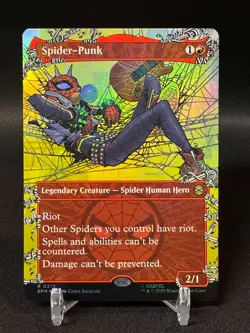 FOIL - MTG Marvel Spider-Man, Spider-Punk 0210 - Borderless Foil - NM - Image 1