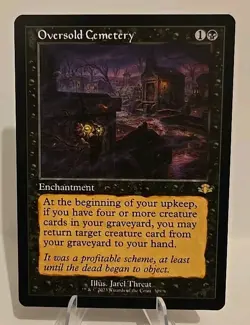 Oversold Cemetery (Retro Frame) MTG Dominaria Remastered Foil - Image 1