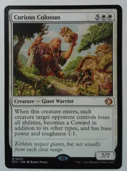 Curious Colossus *Mythic Rare* Magic MtG x1 Lorwyn Eclipsed - Image 1