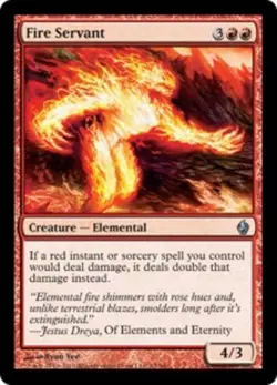 Fire Servant - Foil - Premium Deck Series: Fire and Lightning #15 MTG Magic The - Image 1