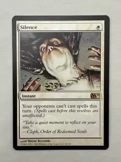 Silence x1 Core Set 2011 M11 1x Magic Excellent Light Play EX LP - Image 1