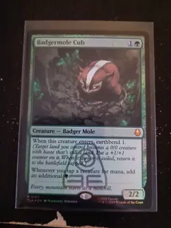Magic: The Gathering Avatar The Last Airbender Badgermole Cub Foil 167 - Image 1